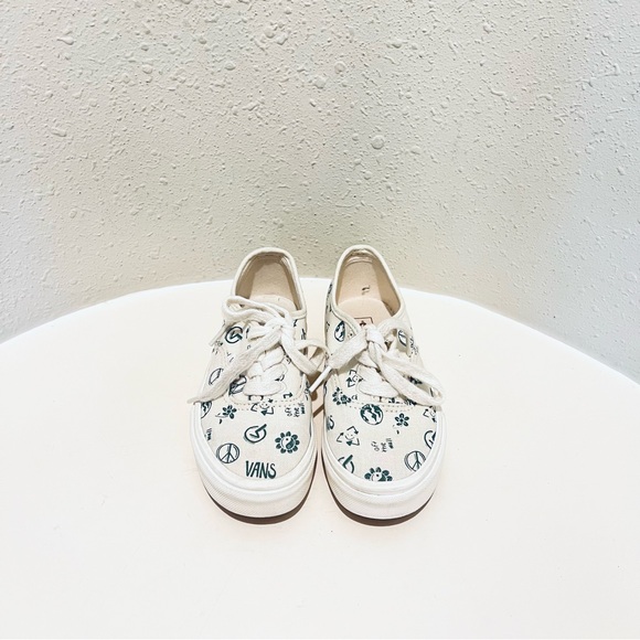 Vans Big Kids Unisex White Olive Lace Up Sneakers Size 13 - Picture 4 of 10